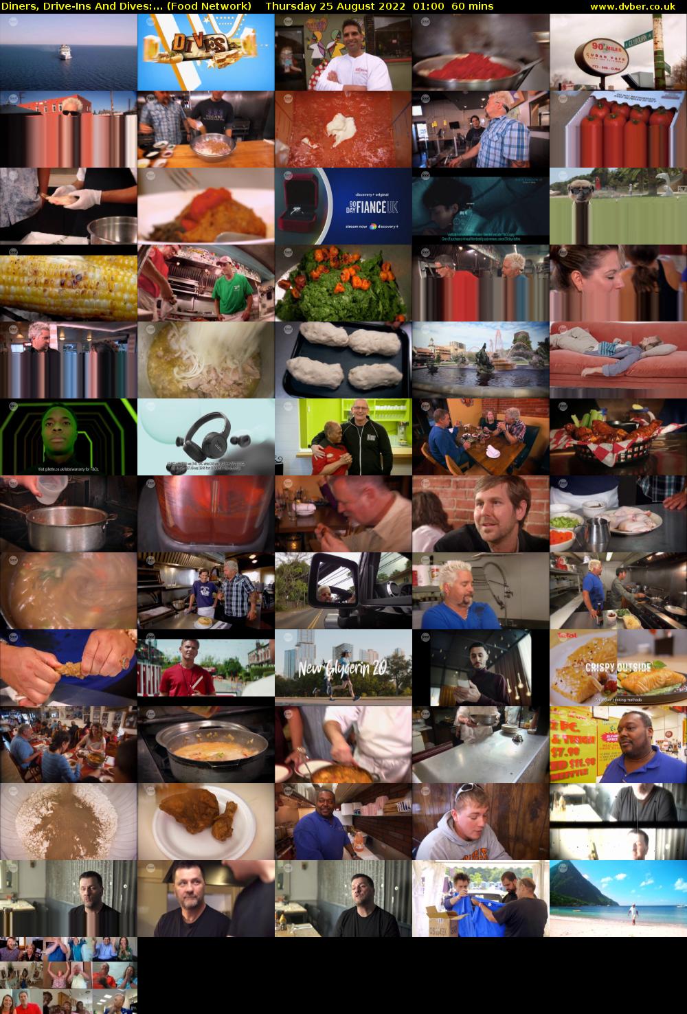 Diners, Drive-Ins And Dives:... (Food Network) Thursday 25 August 2022 01:00 - 02:00