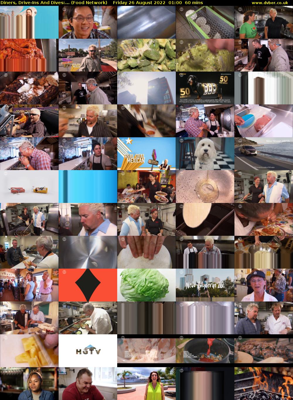 Diners, Drive-Ins And Dives:... (Food Network) Friday 26 August 2022 01:00 - 02:00