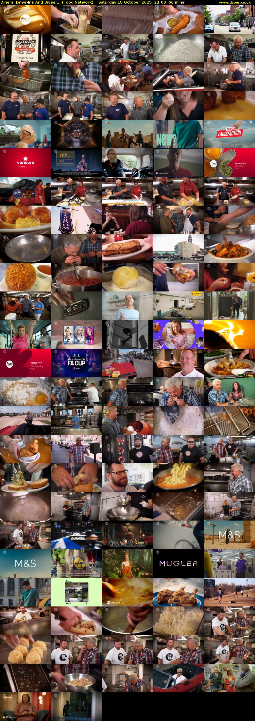 Diners, Drive-Ins And Dives:... (Food Network) Saturday 18 October 2025 22:00 - 23:00