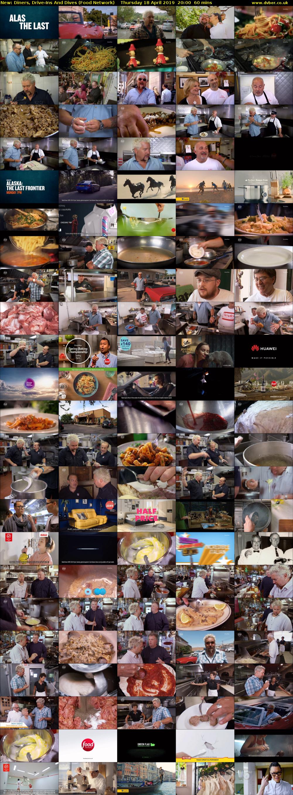 Diners, Drive-Ins And Dives (Food Network) Thursday 18 April 2019 20:00 - 21:00
