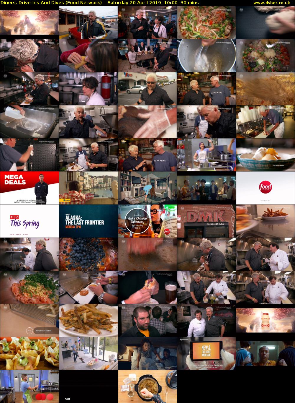 Diners, Drive-Ins And Dives (Food Network) Saturday 20 April 2019 10:00 - 10:30