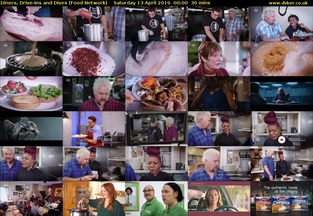 Diners, Drive-Ins and Dives (Food Network) Saturday 13 April 2019 00:00 - 00:30