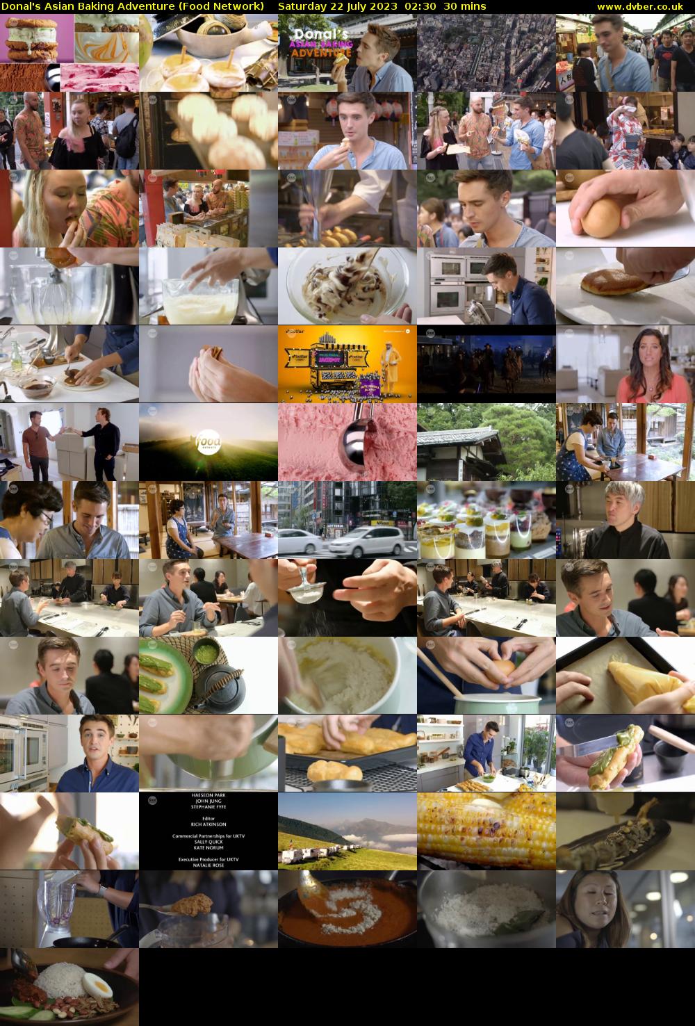 Donal's Asian Baking Adventure (Food Network) Saturday 22 July 2023 02:30 - 03:00