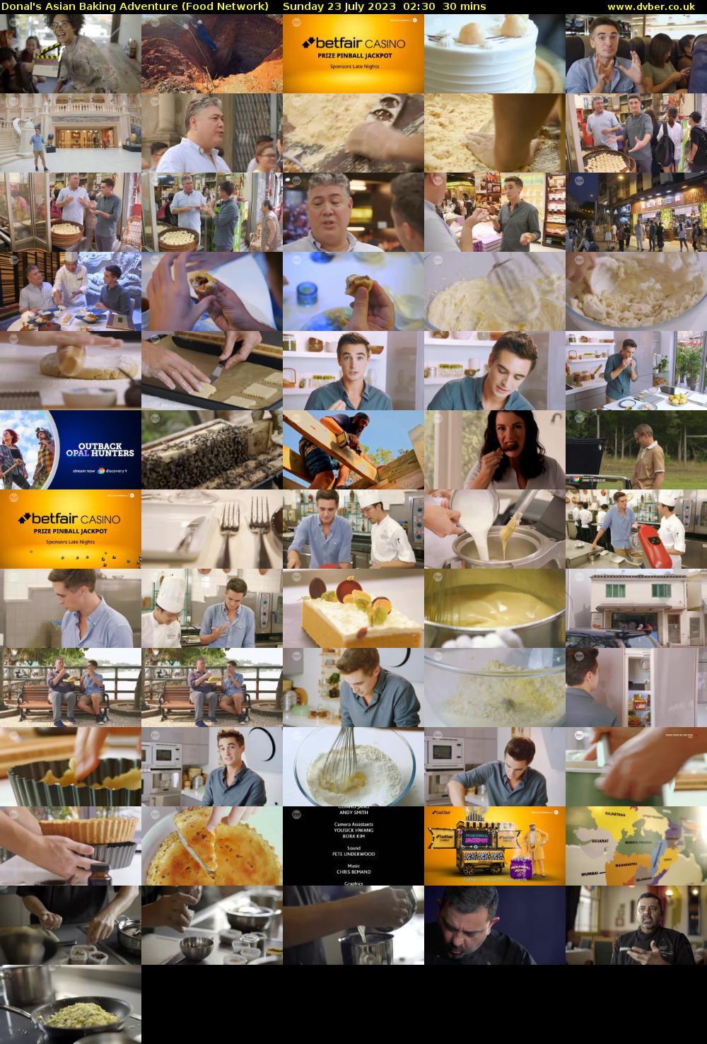 Donal's Asian Baking Adventure (Food Network) Sunday 23 July 2023 02:30 - 03:00