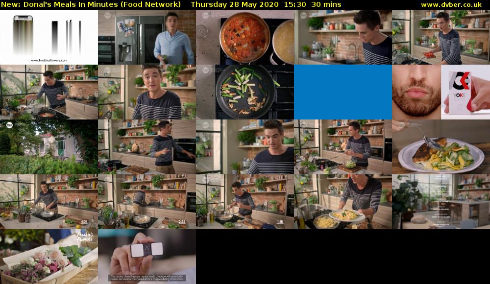 Donal's Meals In Minutes (Food Network) Thursday 28 May 2020 15:30 - 16:00