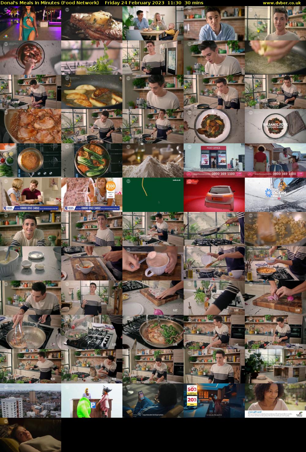 Donal's Meals In Minutes (Food Network) Friday 24 February 2023 11:30 - 12:00