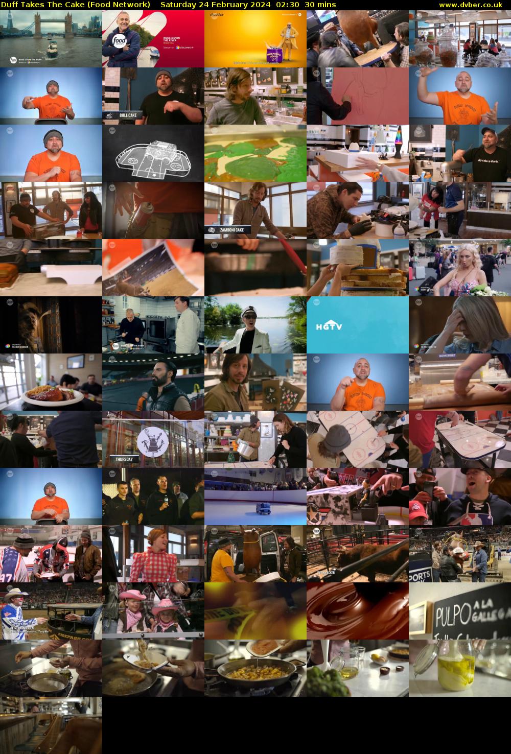 Duff Takes The Cake (Food Network) Saturday 24 February 2024 02:30 - 03:00