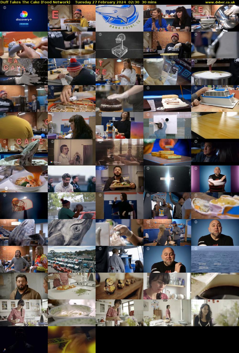 Duff Takes The Cake (Food Network) Tuesday 27 February 2024 02:30 - 03:00