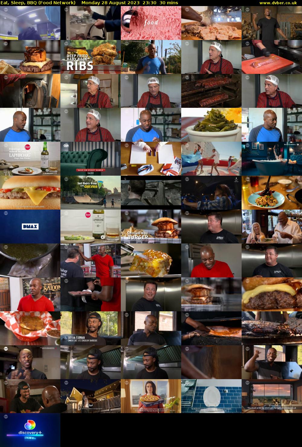 Eat, Sleep, BBQ (Food Network) Monday 28 August 2023 23:30 - 00:00