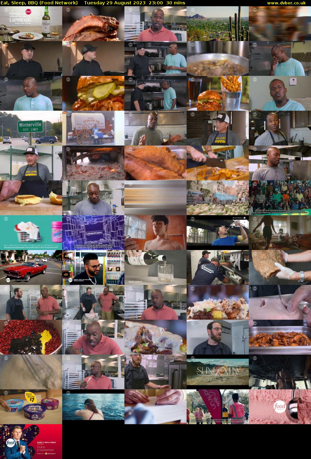 Eat, Sleep, BBQ (Food Network) Tuesday 29 August 2023 23:00 - 23:30