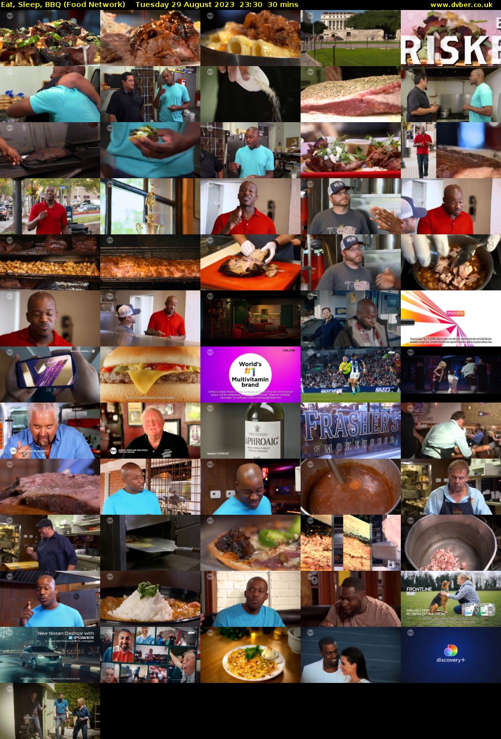 Eat, Sleep, BBQ (Food Network) Tuesday 29 August 2023 23:30 - 00:00
