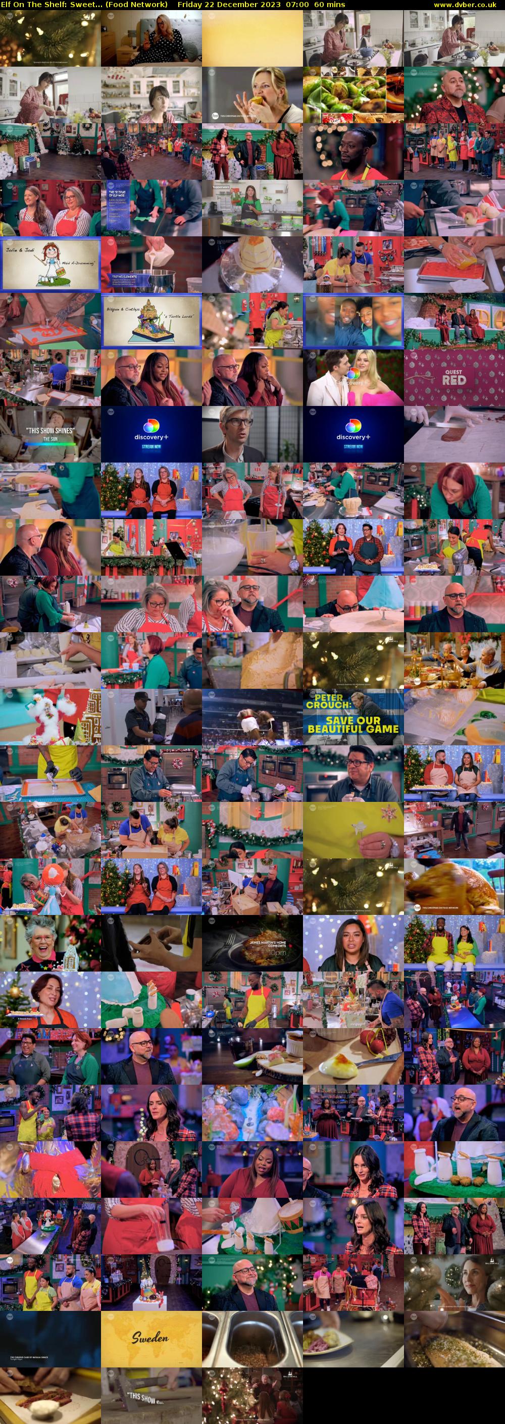Elf On The Shelf: Sweet... (Food Network) Friday 22 December 2023 07:00 - 08:00