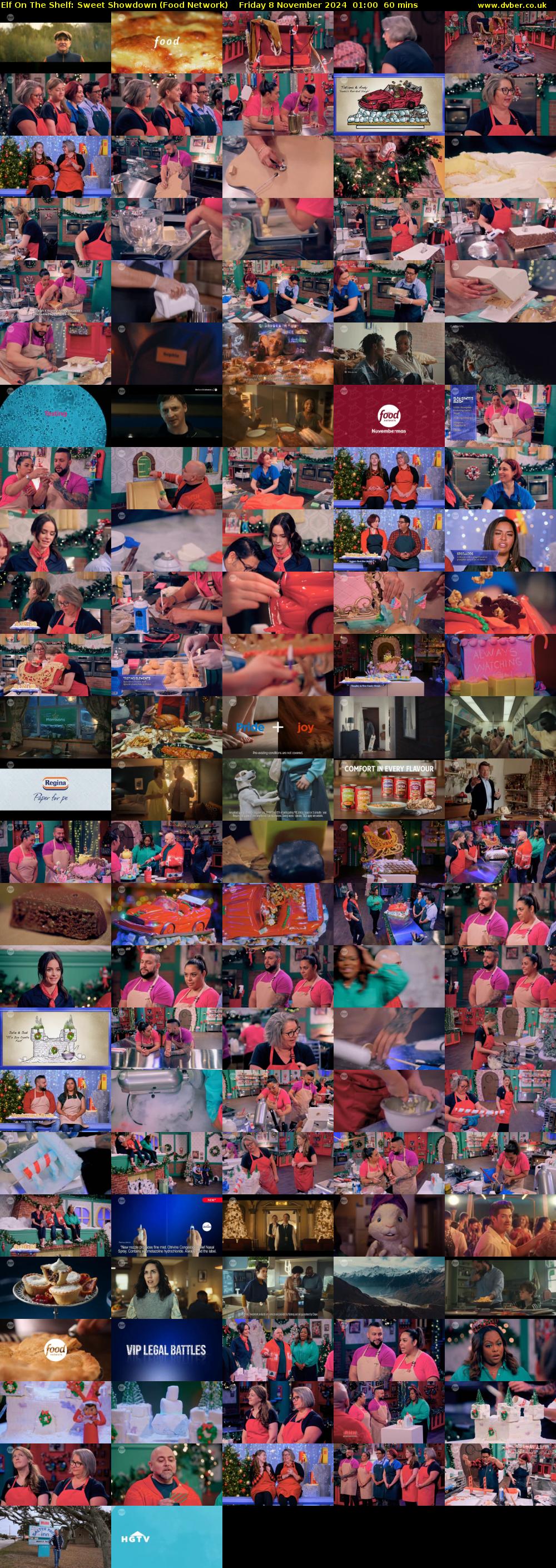 Elf On The Shelf: Sweet Showdown (Food Network) Friday 8 November 2024 01:00 - 02:00