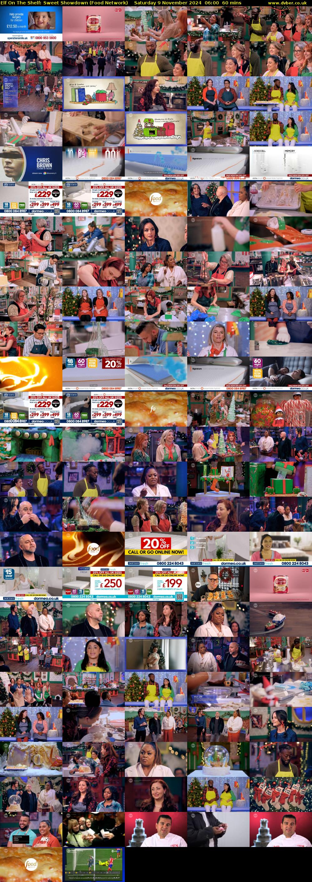 Elf On The Shelf: Sweet Showdown (Food Network) Saturday 9 November 2024 06:00 - 07:00
