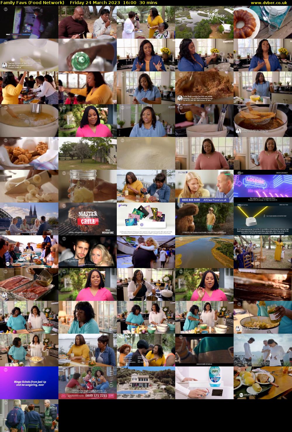 Family Favs (Food Network) Friday 24 March 2023 16:00 - 16:30