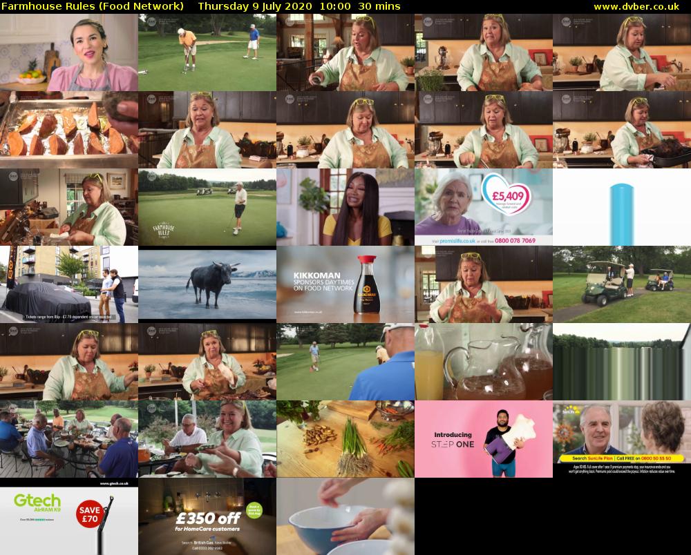 Farmhouse Rules (Food Network) Thursday 9 July 2020 10:00 - 10:30