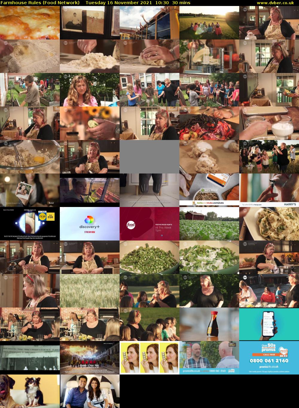 Farmhouse Rules (Food Network) Tuesday 16 November 2021 10:30 - 11:00