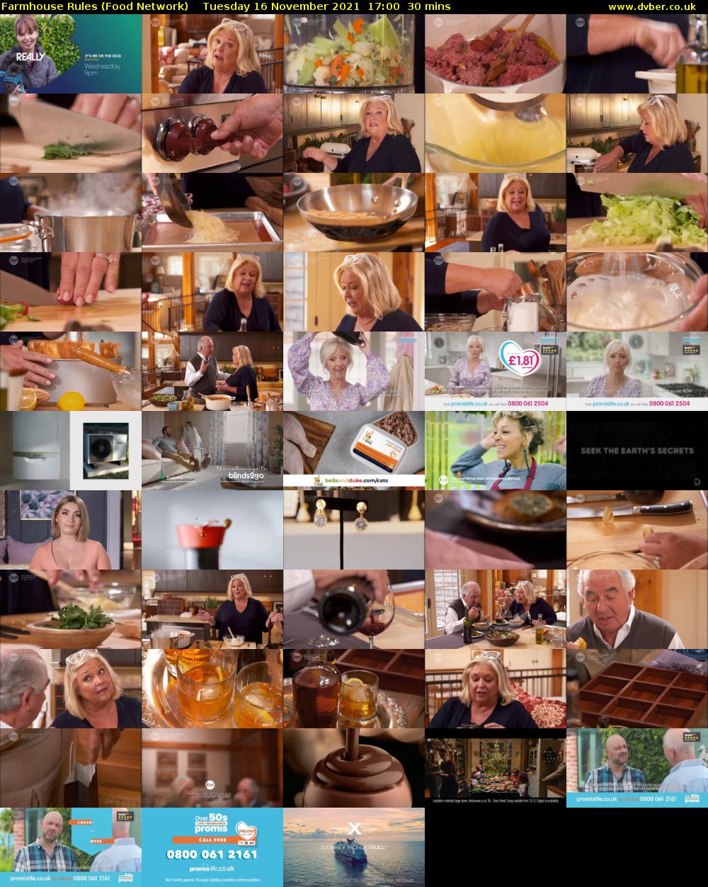 Farmhouse Rules (Food Network) Tuesday 16 November 2021 17:00 - 17:30