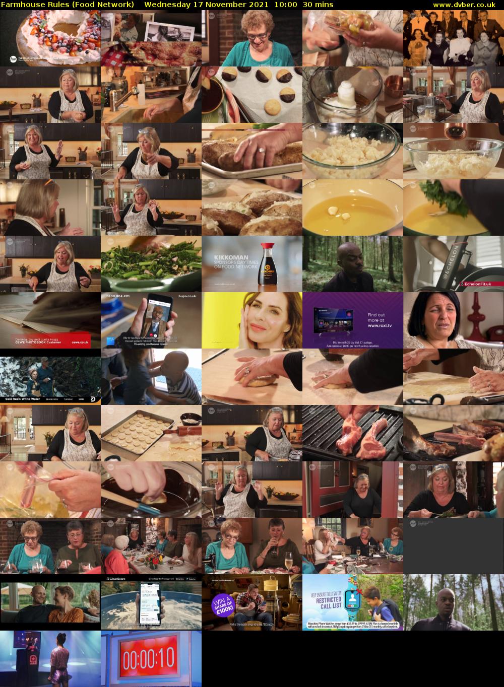 Farmhouse Rules (Food Network) Wednesday 17 November 2021 10:00 - 10:30