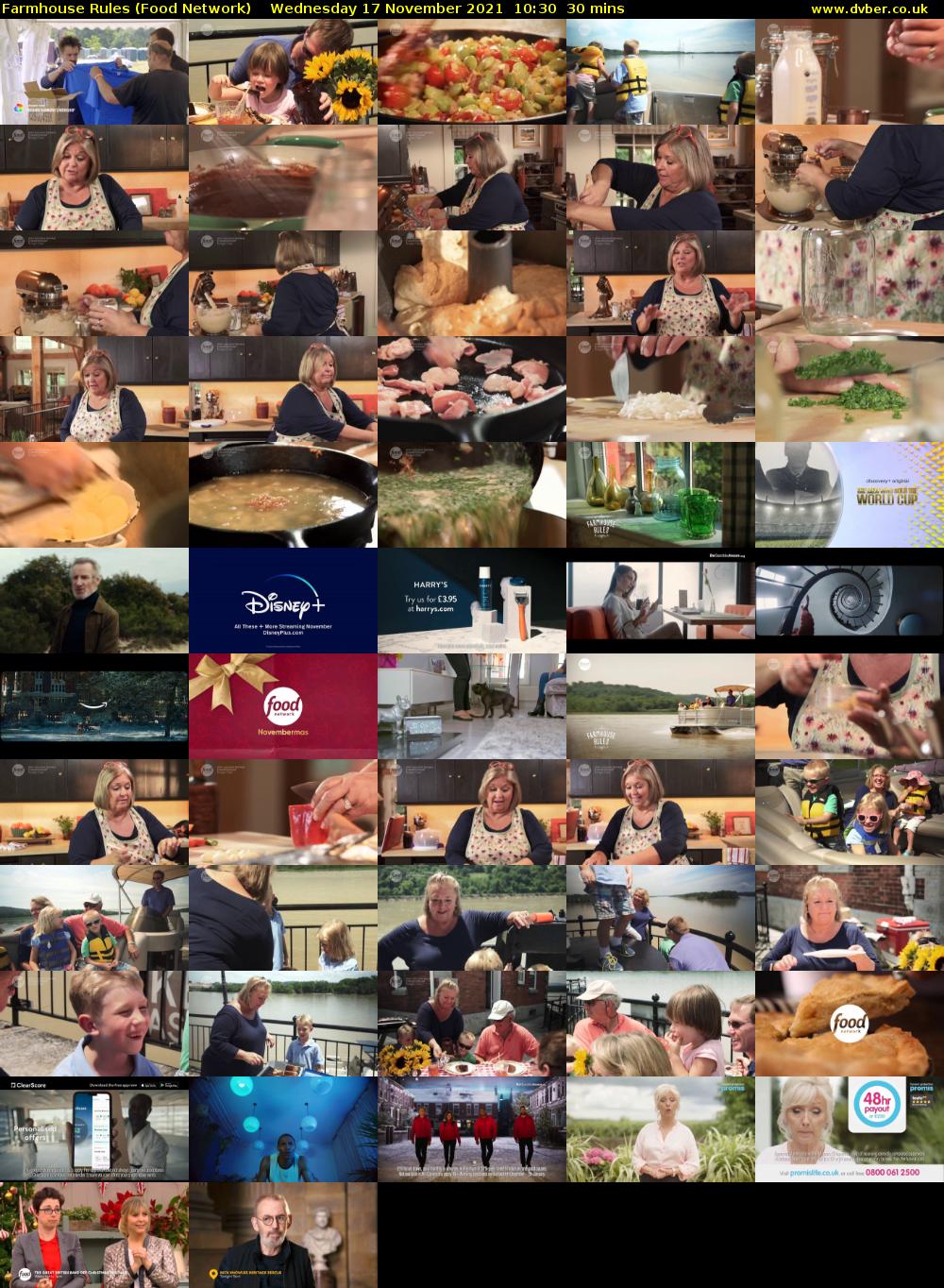 Farmhouse Rules (Food Network) Wednesday 17 November 2021 10:30 - 11:00