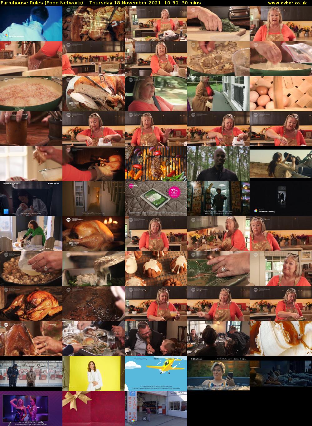 Farmhouse Rules (Food Network) Thursday 18 November 2021 10:30 - 11:00