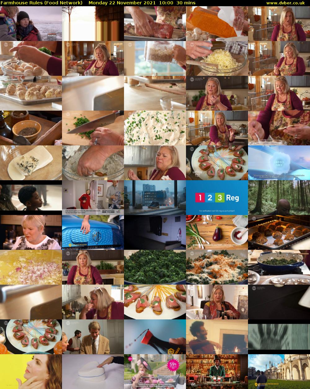 Farmhouse Rules (Food Network) Monday 22 November 2021 10:00 - 10:30