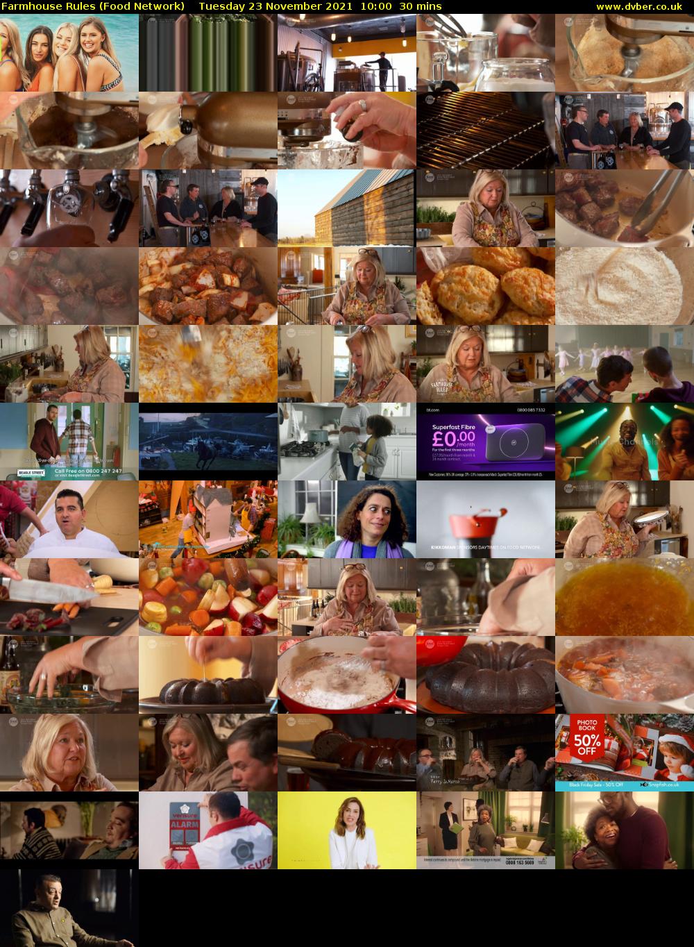 Farmhouse Rules (Food Network) Tuesday 23 November 2021 10:00 - 10:30