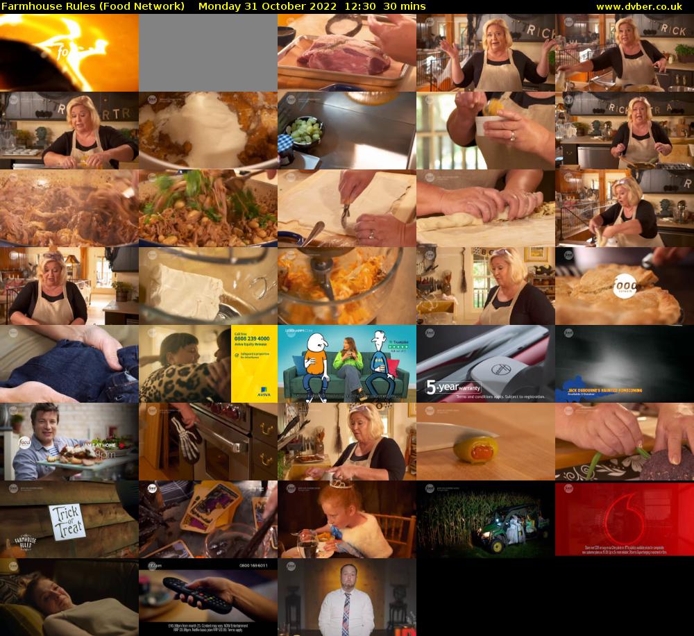Farmhouse Rules (Food Network) Monday 31 October 2022 12:30 - 13:00