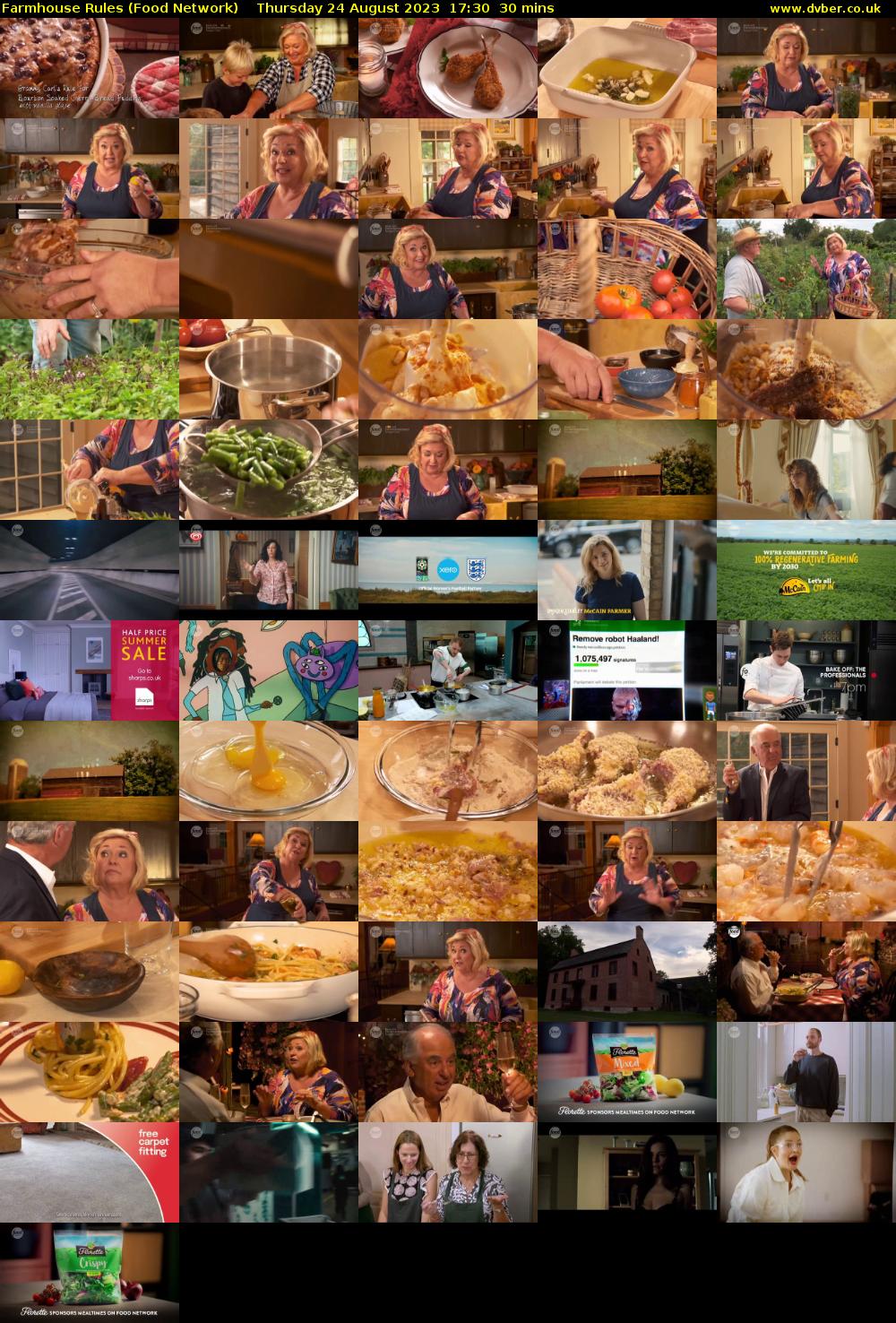Farmhouse Rules (Food Network) Thursday 24 August 2023 17:30 - 18:00