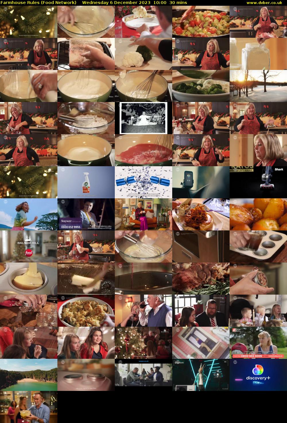 Farmhouse Rules (Food Network) Wednesday 6 December 2023 10:00 - 10:30