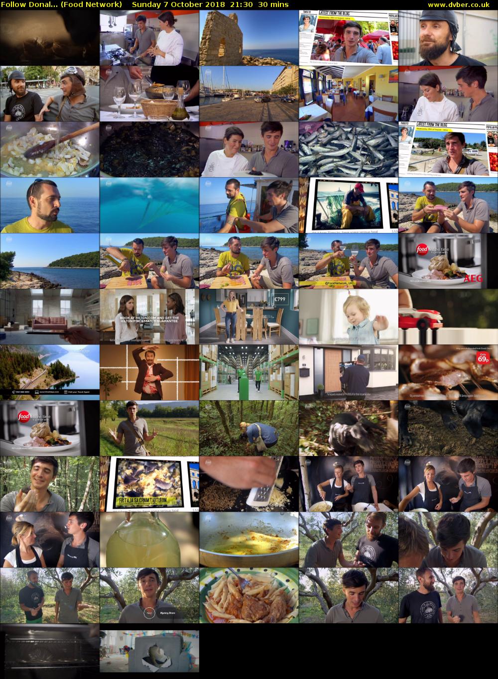 Follow Donal... (Food Network) Sunday 7 October 2018 21:30 - 22:00
