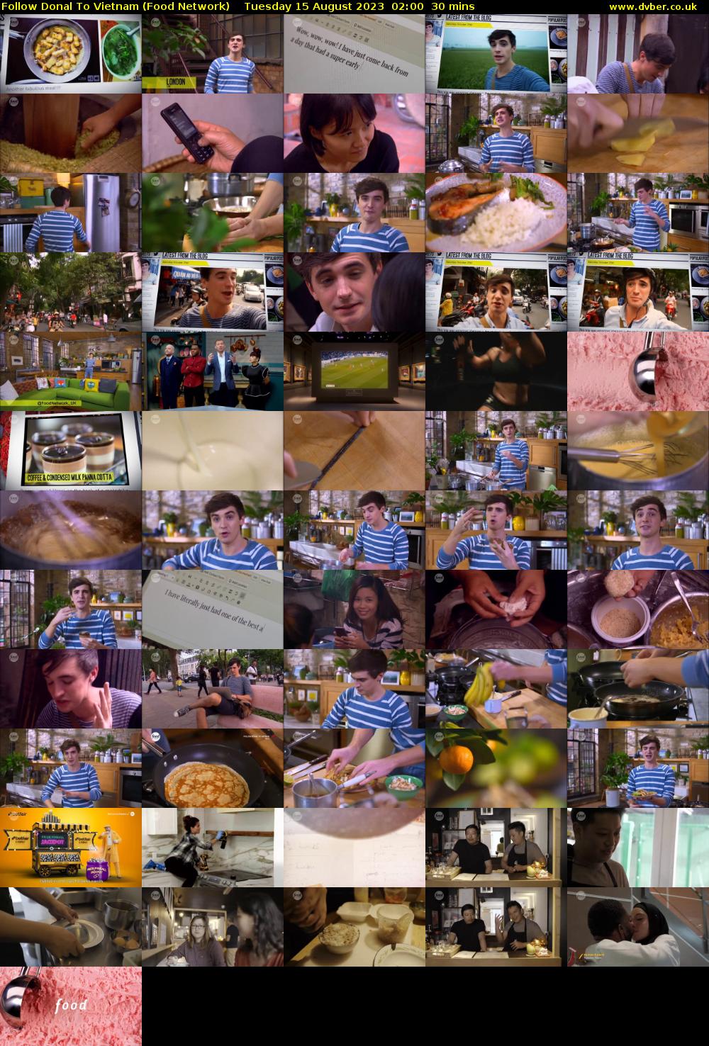 Follow Donal To Vietnam (Food Network) Tuesday 15 August 2023 02:00 - 02:30