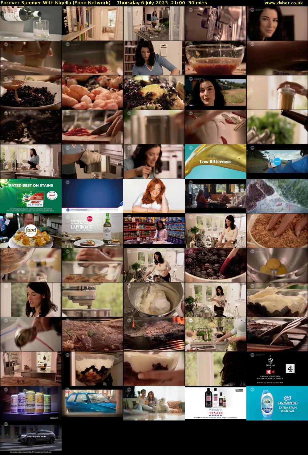 Forever Summer with Nigella (Food Network) Thursday 6 July 2023 21:00 - 21:30
