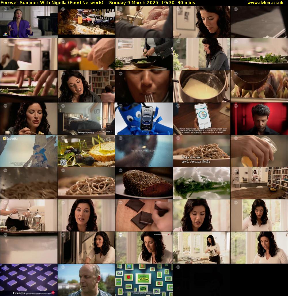 Forever Summer with Nigella (Food Network) Sunday 9 March 2025 19:30 - 20:00