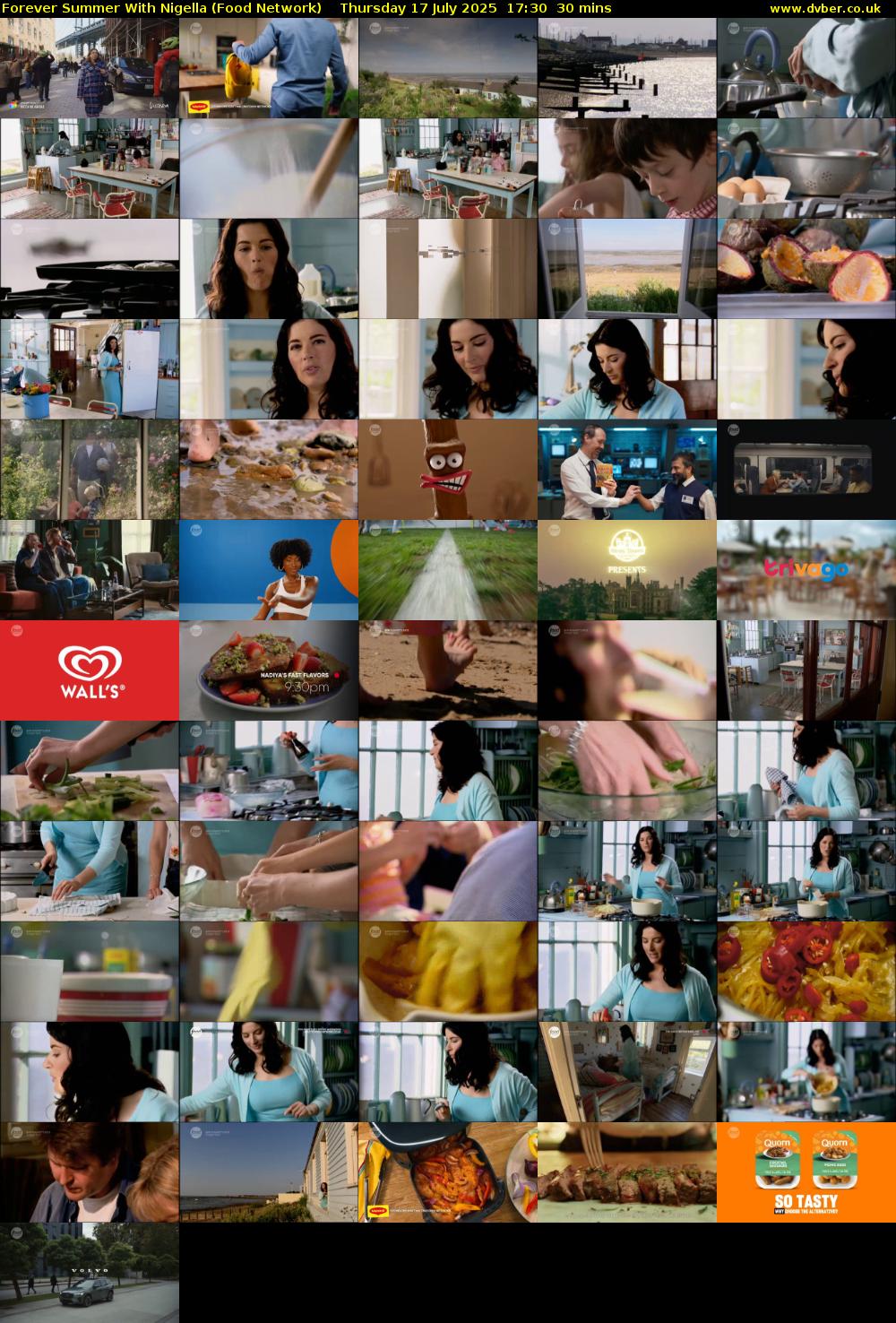Forever Summer with Nigella (Food Network) Thursday 17 July 2025 17:30 - 18:00