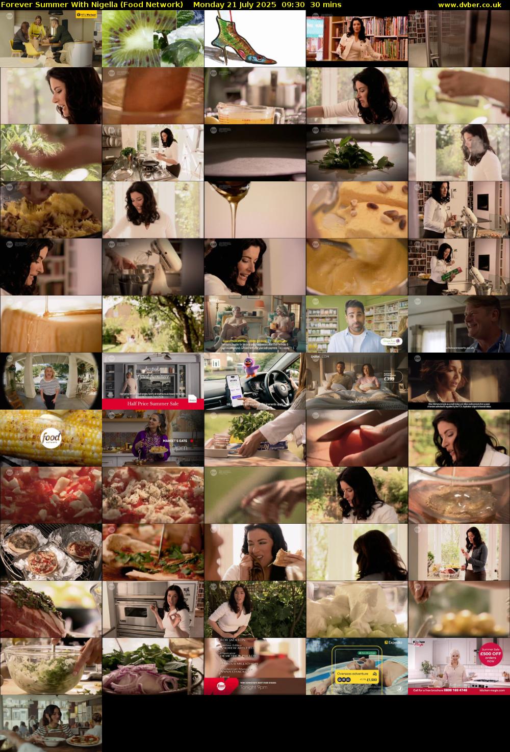 Forever Summer with Nigella (Food Network) Monday 21 July 2025 09:30 - 10:00
