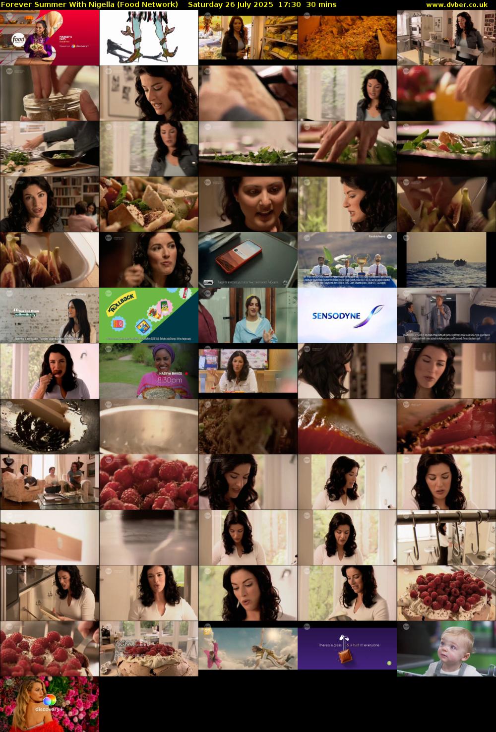 Forever Summer with Nigella (Food Network) Saturday 26 July 2025 17:30 - 18:00