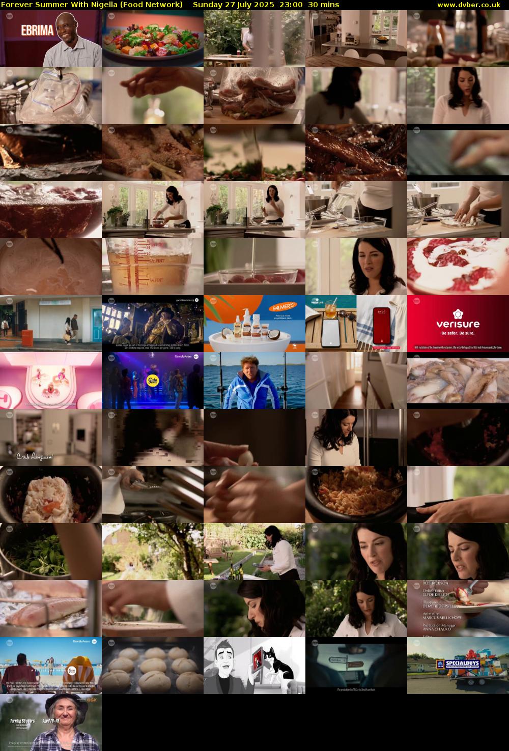 Forever Summer with Nigella (Food Network) Sunday 27 July 2025 23:00 - 23:30