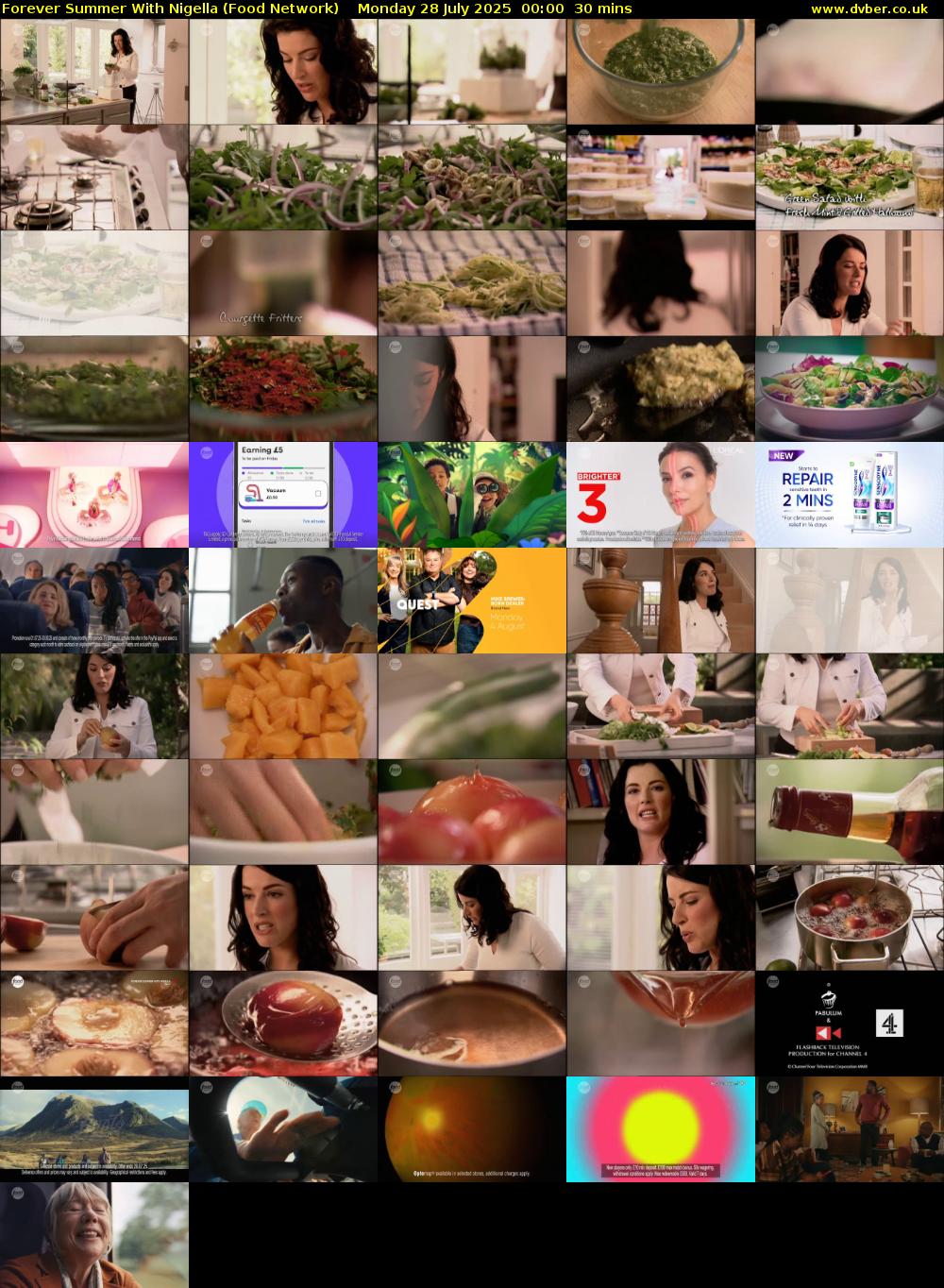 Forever Summer with Nigella (Food Network) Monday 28 July 2025 00:00 - 00:30