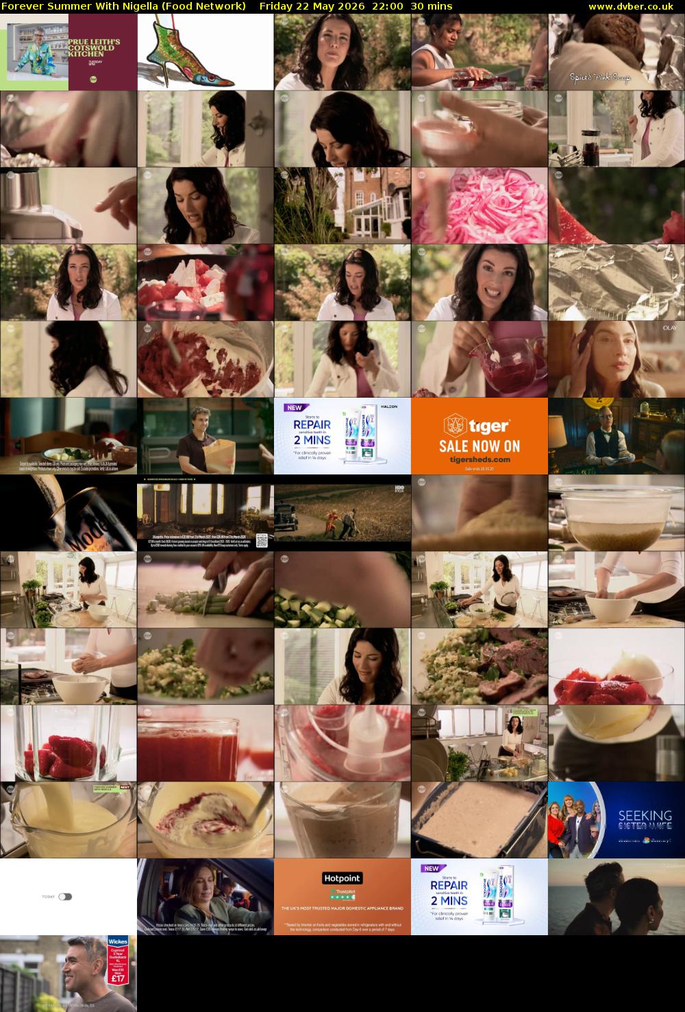 Forever Summer with Nigella (Food Network) Friday 22 May 2026 22:00 - 22:30