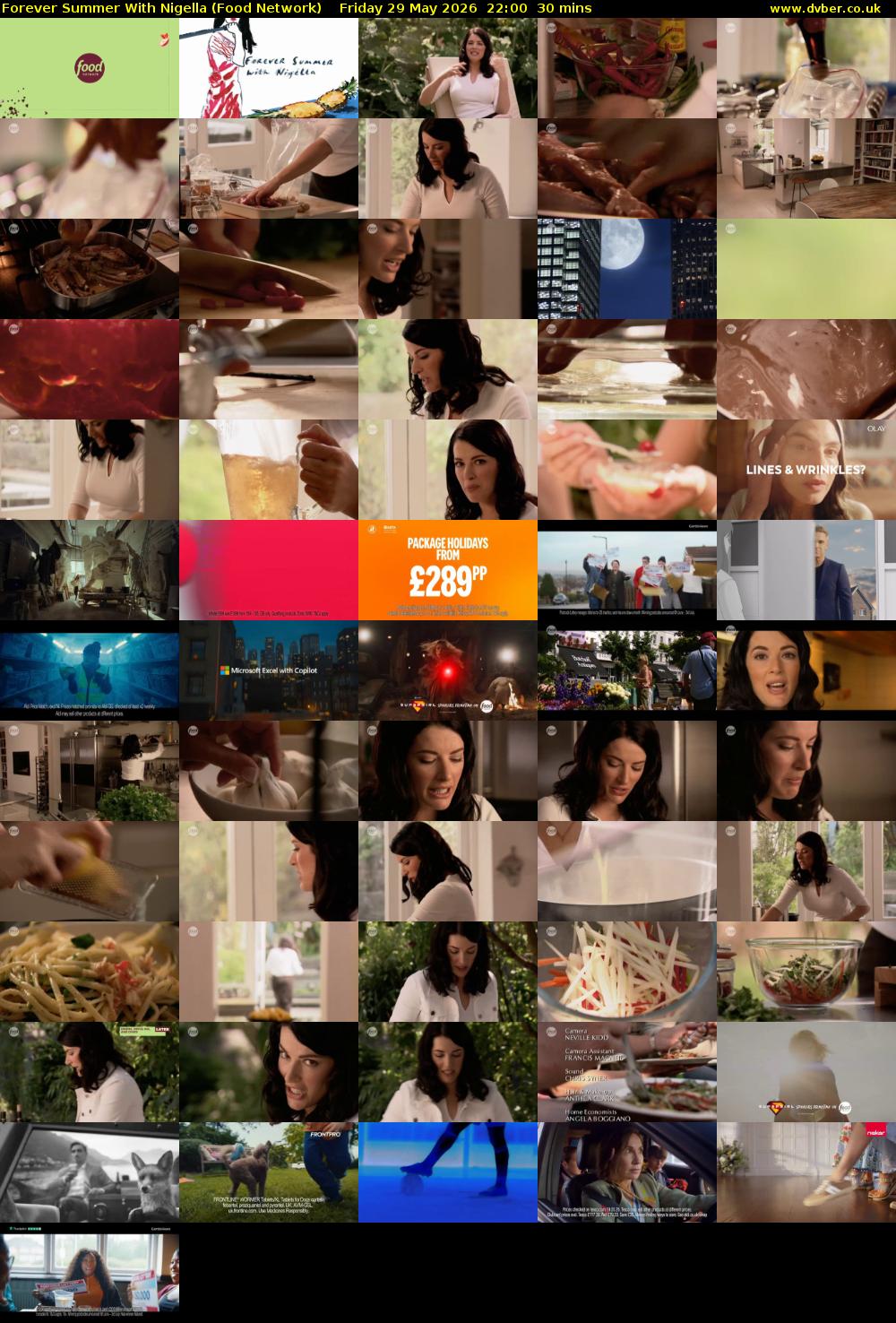 Forever Summer with Nigella (Food Network) Friday 29 May 2026 22:00 - 22:30
