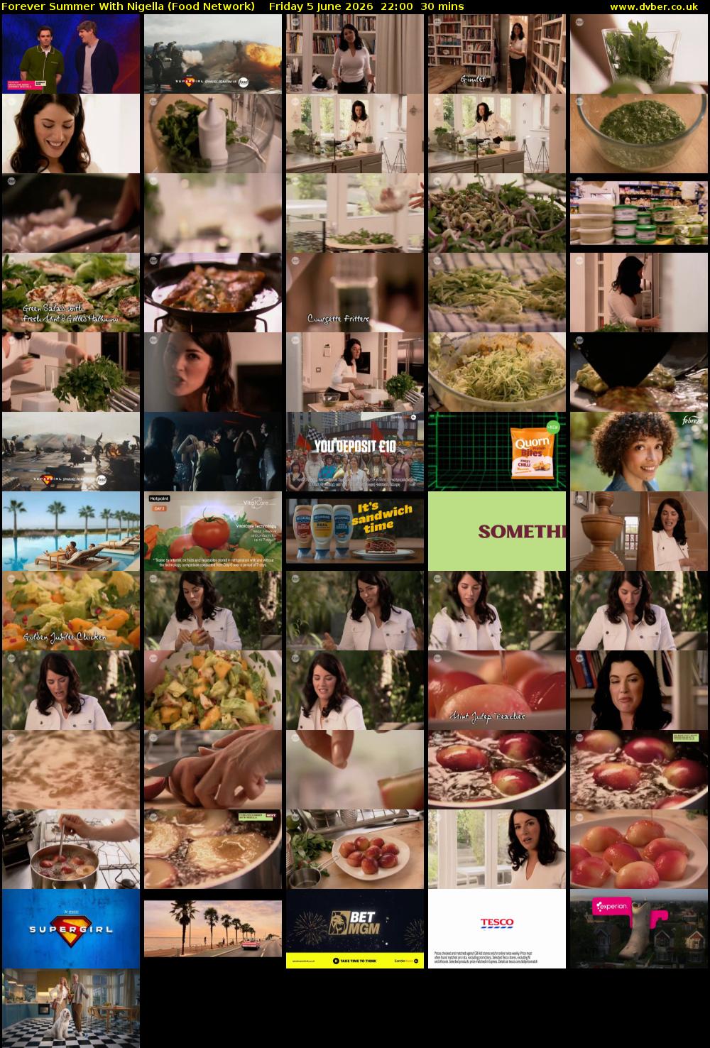 Forever Summer with Nigella (Food Network) Friday 5 June 2026 22:00 - 22:30