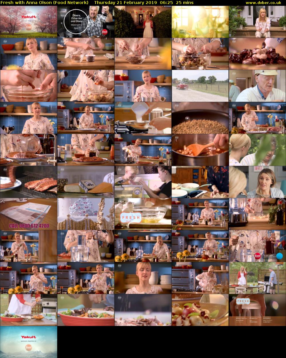 Fresh with Anna Olson (Food Network) Thursday 21 February 2019 06:25 - 06:50
