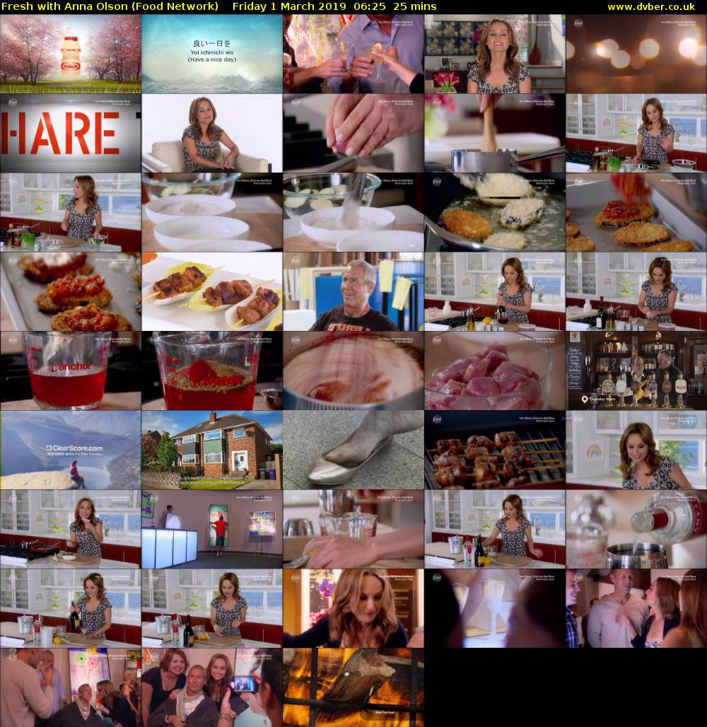 Fresh with Anna Olson (Food Network) Friday 1 March 2019 06:25 - 06:50