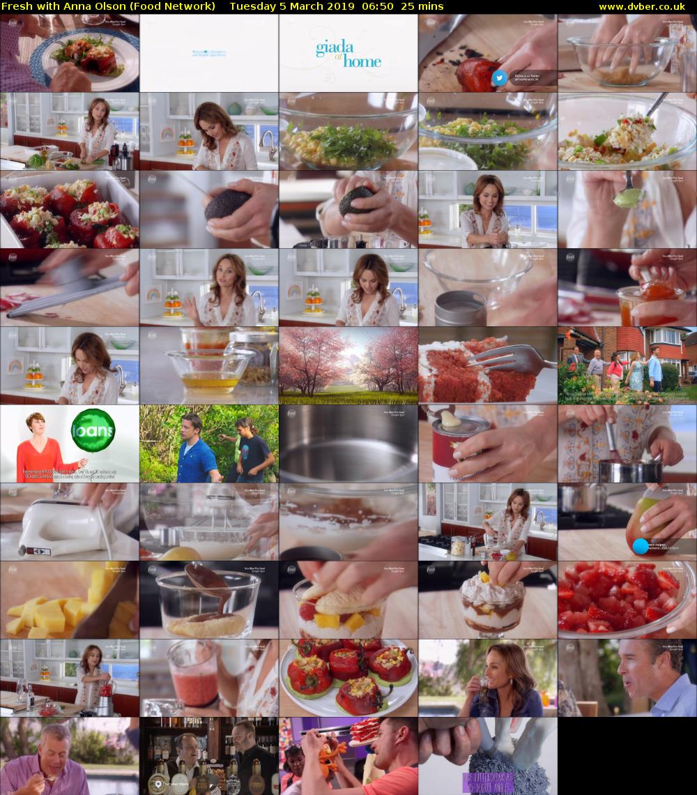 Fresh with Anna Olson (Food Network) Tuesday 5 March 2019 06:50 - 07:15