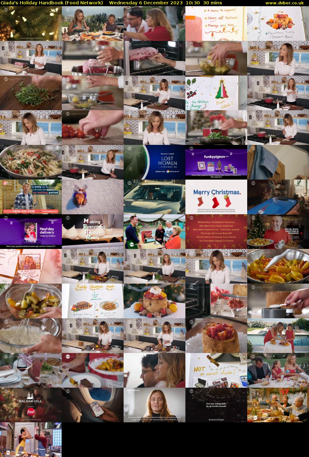 Giada's Holiday Handbook (Food Network) Wednesday 6 December 2023 10:30 - 11:00