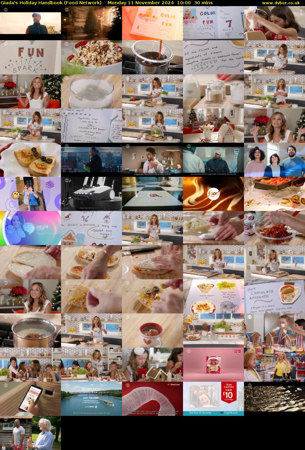 Giada's Holiday Handbook (Food Network) Monday 11 November 2024 10:00 - 10:30