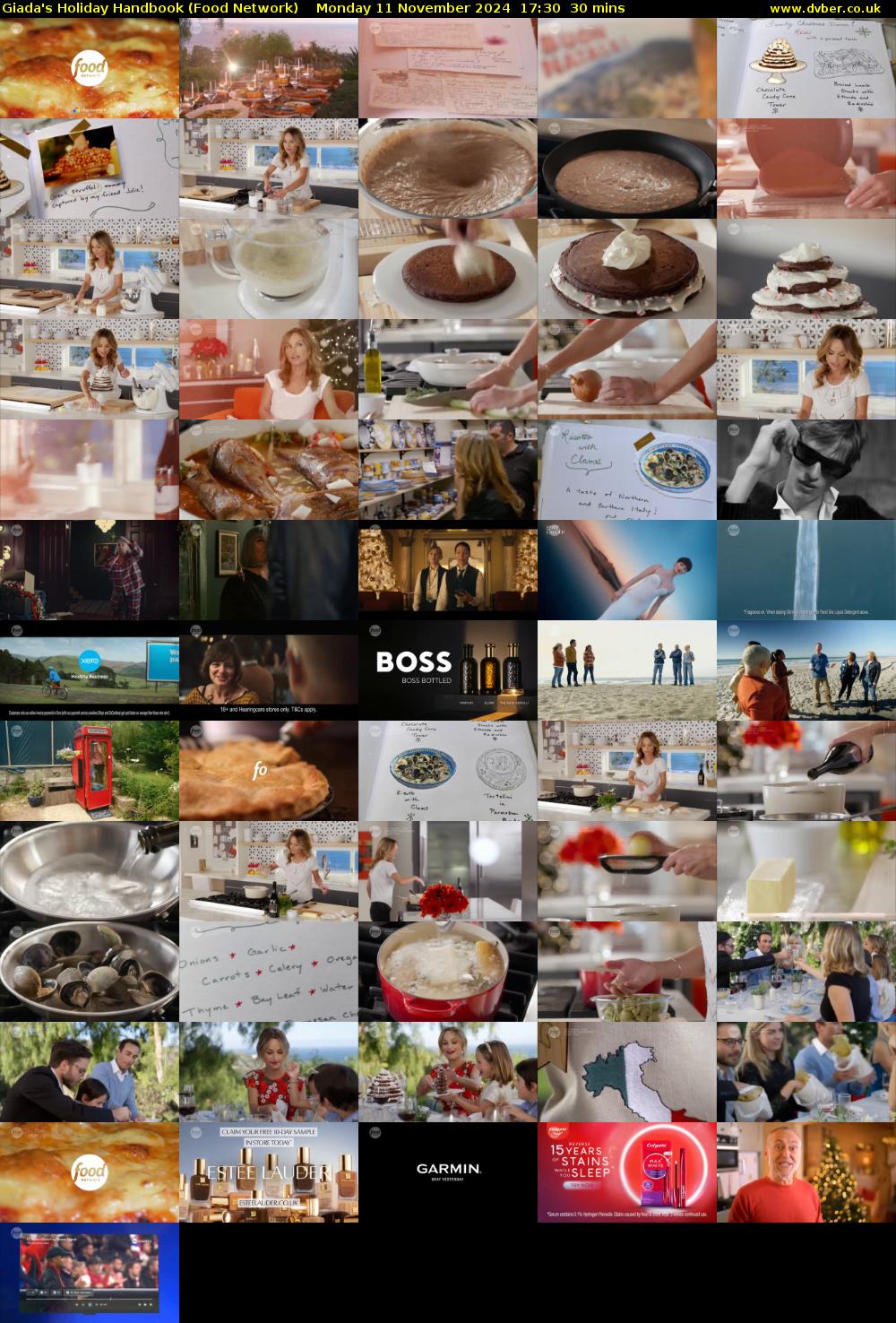 Giada's Holiday Handbook (Food Network) Monday 11 November 2024 17:30 - 18:00