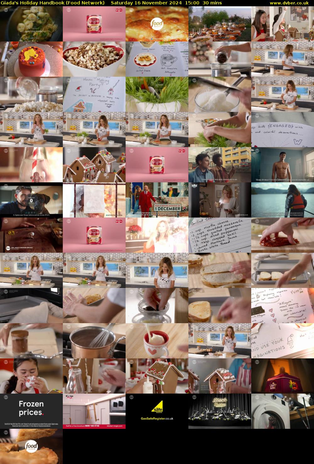 Giada's Holiday Handbook (Food Network) Saturday 16 November 2024 15:00 - 15:30