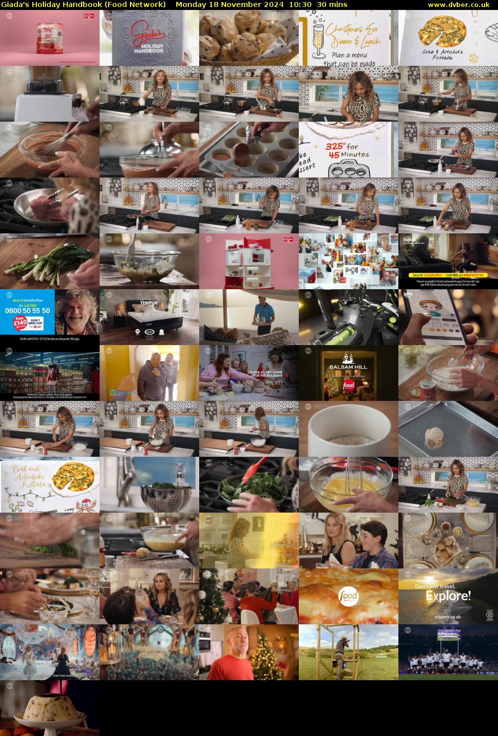 Giada's Holiday Handbook (Food Network) Monday 18 November 2024 10:30 - 11:00